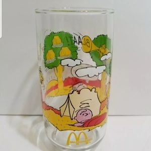 Camp Snoopy Collectors Drink Glass Charlie Brown P